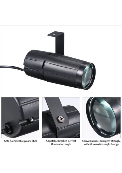 5x LED Işık Işın Pinspot Aydınlatma Spot Süper Parlak Lamba Ayna Topları Parti Disko Sahne Etkisi Projektör B Ab Tak (Yurt Dışından) fiyatları