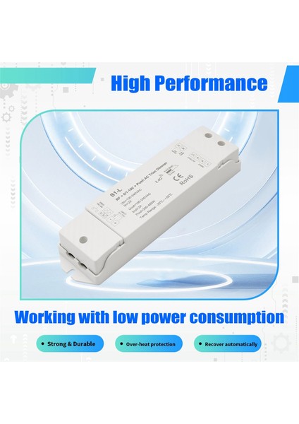 AC110V-220V RF+0/1-10V + Basmalı Ac Triyak Dimmer S1-L 1 Ch Kanal Kısılabilir Tek Renkli Akkor LED Dimmer (Yurt Dışından) indirimleri