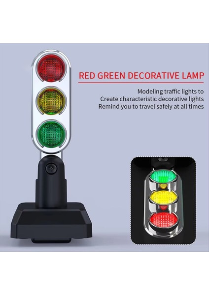 Kırmızı Yeşil Motosiklet Sinyal Işığı Mini Sevimli Motosiklet Gidon Montaj Trafik Işığı Lambası Bisiklet Sürme Aracı Aksesuarları (Yurt Dışından) modelleri