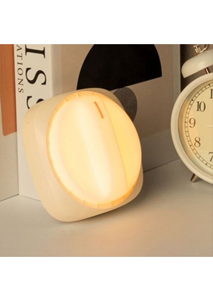 Taşınabilir Duvar Montaj Topuzu Gece Lambası Yumuşak Işık LED Uyku Lambası Komik Abs Ev Dekorasyon Lambası Beyaz (Yurt Dışından) fiyatları