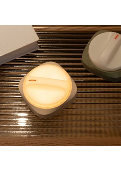 Taşınabilir Duvar Montaj Topuzu Gece Lambası Yumuşak Işık LED Uyku Lambası Komik Abs Ev Dekorasyon Lambası Beyaz (Yurt Dışından) modelleri