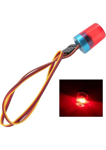 4 Adet Çok Fonksiyonlu Rc LED Flaş Işıkları Alarm Lambası Yanıp Sönen Dönen Işık 1/14 Rc Tamiya Traktör Rc Kamyon Kırmızı (Yurt Dışından) modelleri