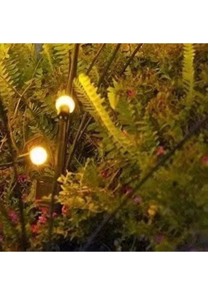 2x Güneş Çim Işıkları Rüzgar Ateşböceği Işıkları LED Bahçe Avlu Zemin Işıkları Açık Su Geçirmez Kamp Işıkları 6-Işık (Yurt Dışından) indirimleri