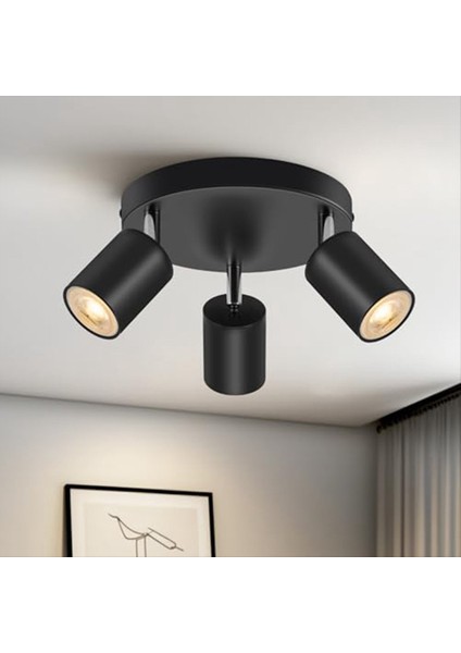 Spot Işığı Kapalı Tavan Oturma Odası Için Işık Fikstürleri Yatak Odası Yatak Odası Koridor Floş Montaj Yönlü Aydınlatma Siyah (Yurt Dışından) fiyatları