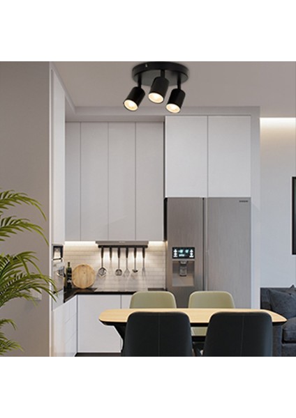 Spot Işığı Kapalı Tavan Oturma Odası Için Işık Fikstürleri Yatak Odası Yatak Odası Koridor Floş Montaj Yönlü Aydınlatma Siyah (Yurt Dışından) indirimleri