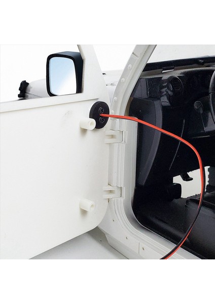 4x Rc Araba Dikiz Lensi Ayna LED Işıkları ile 1/10 Eksenel SCX10 Iı Iıı Rc Paletli Araba Simüle Süslemeleri Parçaları (Yurt Dışından) modelleri