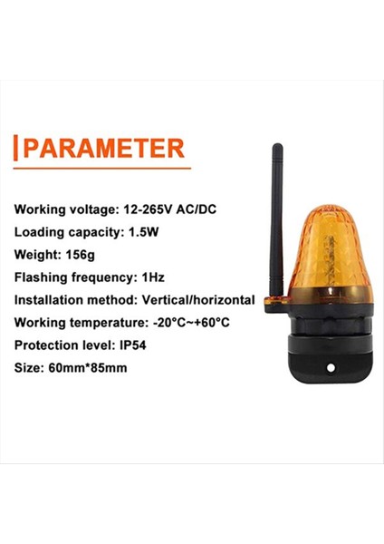 2pcs LED Uyarı Beacon Işığı AC12-265V Otomatik Kapılar Için Evrensel Alarm Sinyal Lambası Garaj Kapısı Haddeleme Deklanşı (Yurt Dışından) fırsatları