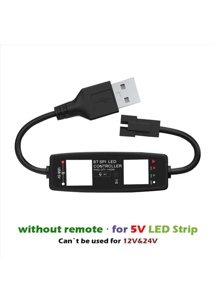 5x WS2812B LED Denetleyici Bluetooth App Kontrolü Müzik Denetleyicisi Için SK6812 WS2811 WS2812 LED Piksel Işık Şeridi USB 5 V (Yurt Dışından) modelleri