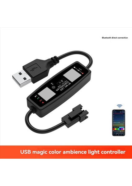 5x WS2812B LED Denetleyici Bluetooth App Kontrolü Müzik Denetleyicisi Için SK6812 WS2811 WS2812 LED Piksel Işık Şeridi USB 5 V (Yurt Dışından) fırsatları