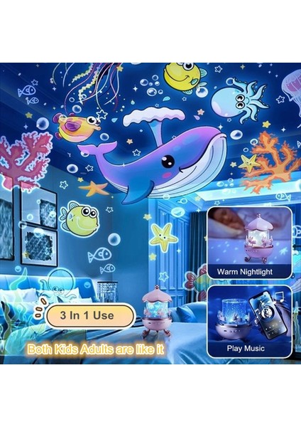 Projektör Çocuklar Için Gece Işığı Odası Dekor 12 Filmler Kawaii Okyanus Projeksiyon Gece Işığı Bebek Yatak Odası Leri (Yurt Dışından) indirimleri