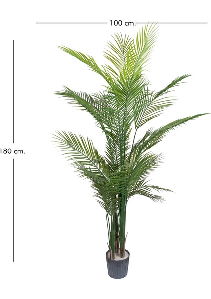 Yapay Palmiye Ağacı, Dış Mekan - Uv Korumalı, 24 Yaprak, 180 cm modelleri