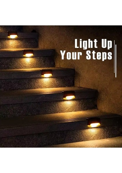 16 Adet Güneş Açık Güverte Işıkları Ticari Sokak LED Adım Işıkları Balkonlar Için Teraslar Merdivenler Çit Şeritleri (Yurt Dışından) modelleri
