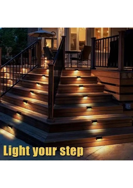 16 Adet Güneş Açık Güverte Işıkları Ticari Sokak LED Adım Işıkları Balkonlar Için Teraslar Merdivenler Çit Şeritleri (Yurt Dışından) indirimleri