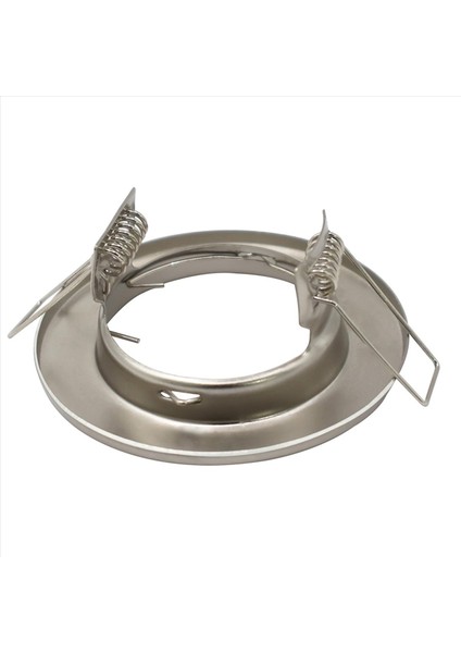 20X LED Gömme Tavan Işık Montaj Çerçevesi Yuvarlak Saten Spot Armatürleri Downlight Çerçevesi MR16 GU10 (Yurt Dışından) indirimleri