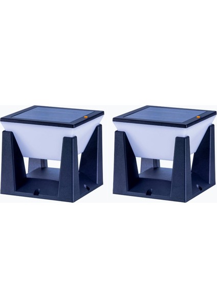 2x Modern Açık Güneş Sonrası Işık LED Güneş Ayağı Işıkları Su Geçirmez Çit Güverte Kapağı Lambası Peyzaj Sütun Aydınlatma (Yurt Dışından)