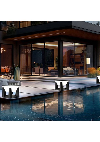 2x Modern Açık Güneş Sonrası Işık LED Güneş Ayağı Işıkları Su Geçirmez Çit Güverte Kapağı Lambası Peyzaj Sütun Aydınlatma (Yurt Dışından) indirimleri