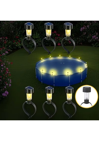 6 Paket Güneş Havuzu Işıkları Beyaz Rgb Led, Zemin/metal Çerçeve Havuzları Için Uygun Açık Havuz Aydınlatma (Yurt Dışından) indirimleri