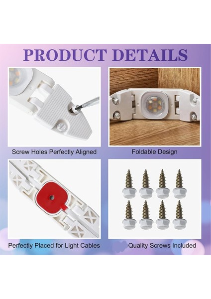 Govee H706 Için 12&#39 Li Paket Gable Işık Klipsi Govee Pro Kalıcı Dış Mekan Işıkları Için Vidalı (Yurt Dışından) fırsatları