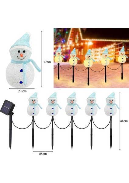 3x Noel Süslemeleri Güneş Işıkları Açık Bahçe Dekor Kardan Adam-Noel Süsleri Güneş Enerjili Bahçe Dekor F (Yurt Dışından) modelleri