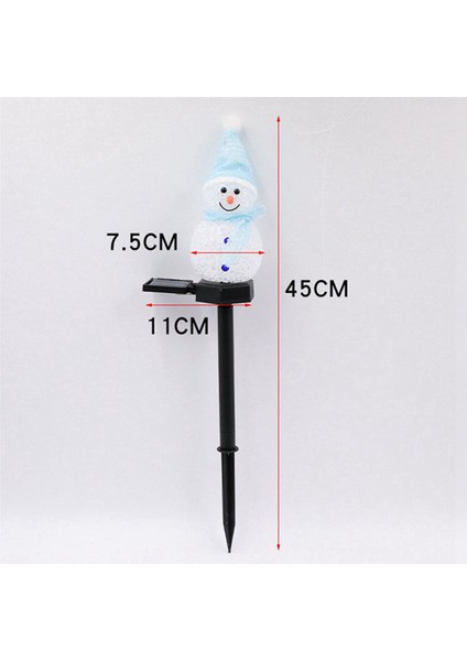 3x Noel Süslemeleri Güneş Işıkları Açık Bahçe Dekor Kardan Adam-Noel Süsleri Güneş Enerjili Bahçe Dekor F (Yurt Dışından) fırsatları