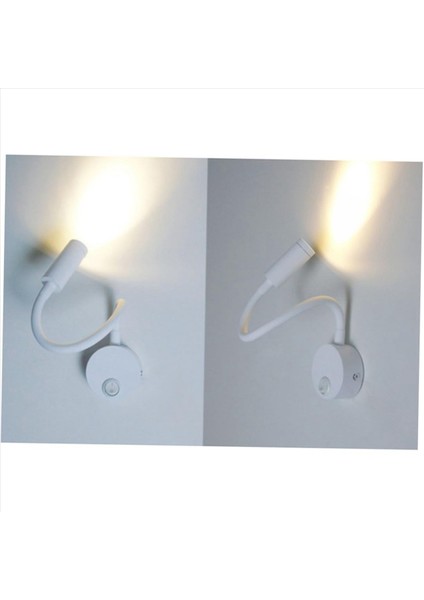 3x 3W Duvara Monte Okuma Lambası Esnek Boynu LED Aplik Yatak Odası Için Lamba Ofis Tezgah Stüdyo Okuma Lambası (Yurt Dışından) fırsatları