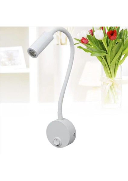 3x 3W Duvara Monte Okuma Lambası Esnek Boynu LED Aplik Yatak Odası Için Lamba Ofis Tezgah Stüdyo Okuma Lambası (Yurt Dışından) indirimleri