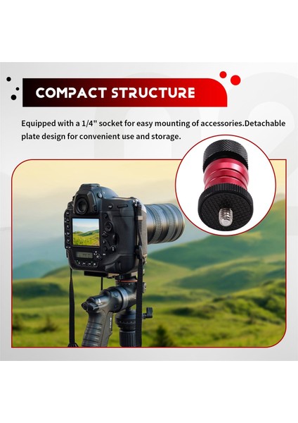 Kol Monitörü LED Işık Için Hızlı Bırakma 1/4 &#39 &#39 Bilyalı Kafa Çıkarılabilir Plaka (Yurt Dışından) indirimleri