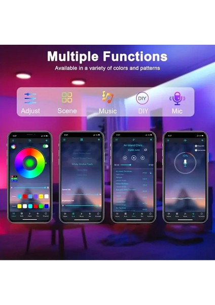 LED Neon Halat Işık 5V-USB Arayüz Rgb LED Şerit Işık Tuka Bluetooth Uygulama Su Geçirmez Esnek Şerit Lamba 5m (Yurt Dışından) fırsatları