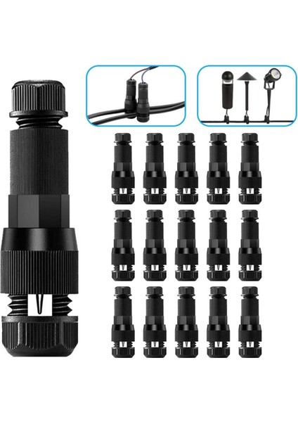 16PCS Alçak Gerilim Kablo Konnektörü Su Geçirmez Peyzaj Aydınlatma Konnektörleri 12-20 Ölçer Tel Konnektörleri (Yurt Dışından) modelleri
