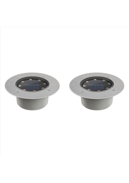 2x Güneş Enerjili Zemin Işıkları Açık Güneş Su Geçirmez LED Işık Bahçe Yard Adım ve Geçit Için Soğuk Beyaz LED Güneş Işıkları (Yurt Dışından)