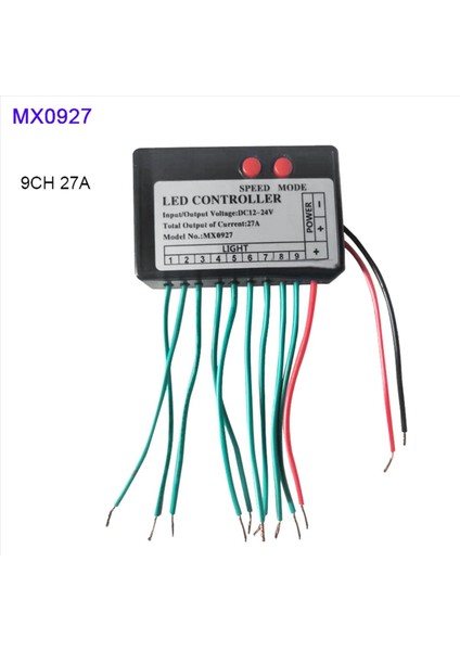 2x DC12V-24V LED Işık Kontrolörü Atlama Su Patlaması Flaş At Işareti Aydınlık Kelime Açık Işık Kutusu Rgb Kontrolcü 9ch (Yurt Dışından) indirimleri