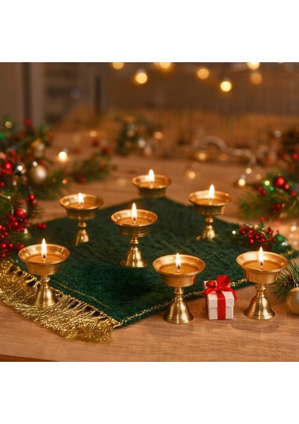 15 Adet Pirinç Tereyağı Lambaları Tereyağı Tepsisi Metal Bardak Mumluk ile Gaz Lambası Ev Dekor Pirinç Mum Bardak Serisi (Yurt Dışından) fiyatları