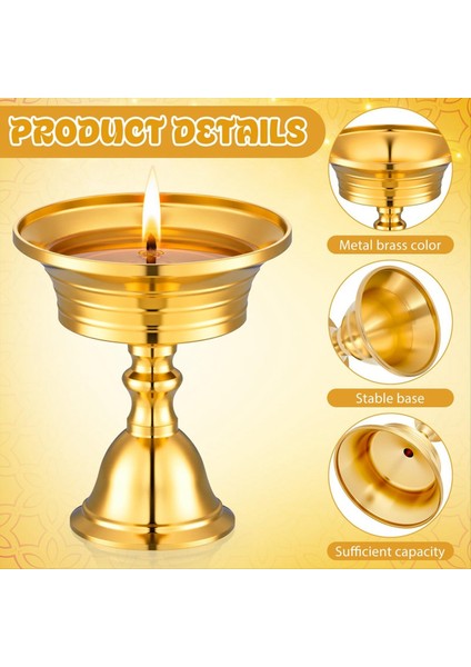 15 Adet Pirinç Tereyağı Lambaları Tereyağı Tepsisi Metal Bardak Mumluk ile Gaz Lambası Ev Dekor Pirinç Mum Bardak Serisi (Yurt Dışından) fırsatları