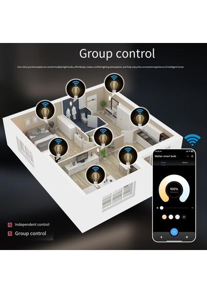 Tuya Wifi Akıllı Filament Ampul 7W LED Işık Lambası E27 Dimmable Aydınlatma 806LM Cct Akıllı Dimmable Kapalı Dekoratif Işık (Yurt Dışından) modelleri