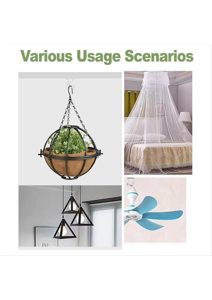 6 Adet Asma Bitkiler Için Tavan Kancaları, Asma Işıklar Metal Küçük Kancalar, Kapalı Açık Bitki Askı Kancası (Yurt Dışından) fırsatları