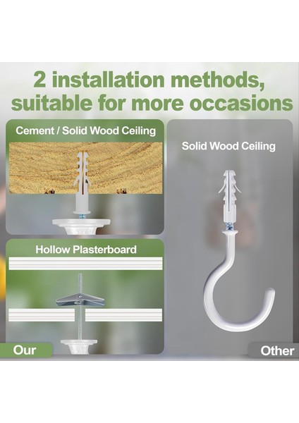 6 Adet Asma Bitkiler Için Tavan Kancaları, Asma Işıklar Metal Küçük Kancalar, Kapalı Açık Bitki Askı Kancası (Yurt Dışından) indirimleri