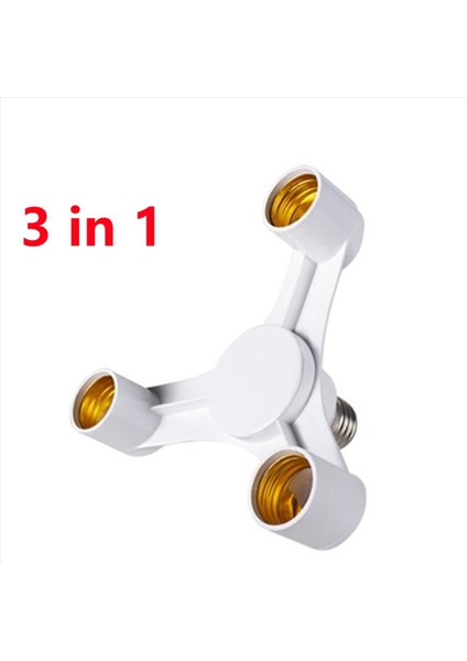 3x 3ın1 E27 To E27 Genişletilmiş LED Lamba Ampuller Soket Splitter Adaptör Tutucu Fotoğraf Stüdyosu Fotoğrafçılığı Için (Yurt Dışından) fırsatları