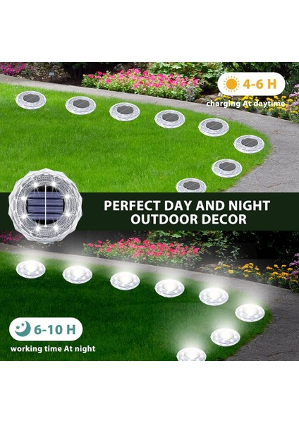 8 Paket Güneş Enerjili Zemin Işıkları Su Geçirmez Dış Mekan Güneş Işıkları Yard Için LED Güneş Enerjili Bahçe Işıkları Veranda Yolu Için (Yurt Dışından) modelleri