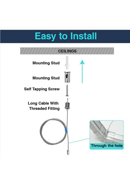 24 Takım Altıgen Garaj Süspansiyon Kabloları Kiti Çelik Asılı Zincirler Petek Işık Konektörü Kolye Tel Halat Kablo 2 M (Yurt Dışından) indirimleri