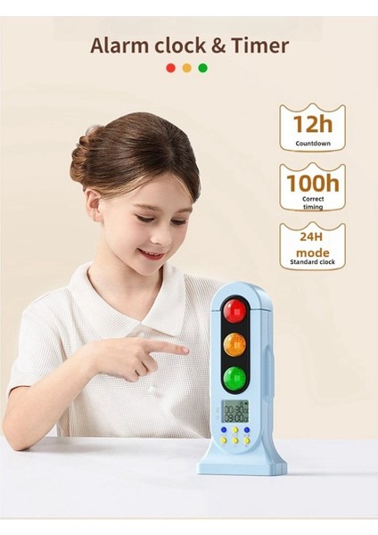 2x Akıllı Trafik Işığı Görsel Zamanlayıcı Ses Dijital LCD Ekran Çocuklar Için Sınıf Mutfak Oyunu Geri Sayım Sayacı (Yurt Dışından) modelleri