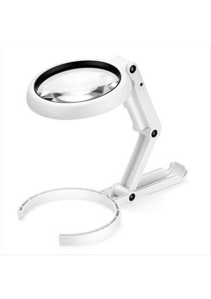 Standlı Taşınabilir Büyüteç 8 LED Işık 5x Büyütme - Okuma ve Onarım Için Katlanabilir Tasarım (Yurt Dışından)