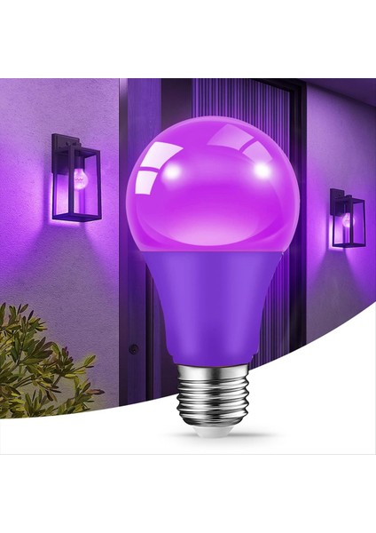 2 Adet LED Mor Ampul 9W E27 Taban Parti ve Ev Dekorasyonu Için Kısılabilir Olmayan Ampul Aydınlatma (Yurt Dışından) indirimleri