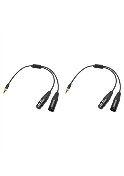 Nanlite Cb-Dmx-3 5c-1/2 Dmx 3 5mm Kablo Için 2x Forza 60 Iı 60C Pavotube Iı 150B ve 150 LED Işıklar (Yurt Dışından)