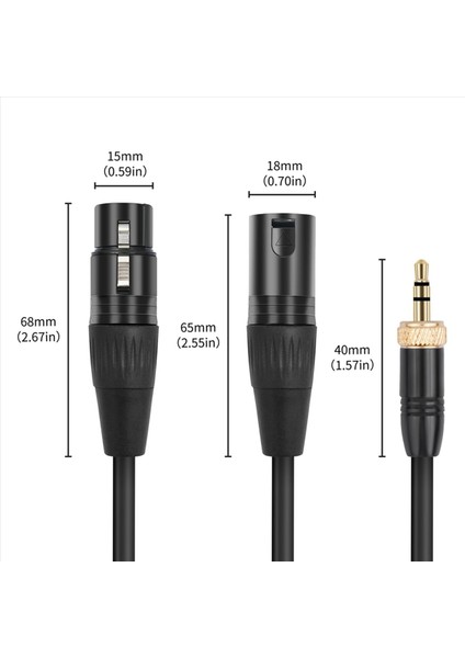 Nanlite Cb-Dmx-3 5c-1/2 Dmx 3 5mm Kablo Için 2x Forza 60 Iı 60C Pavotube Iı 150B ve 150 LED Işıklar (Yurt Dışından) fiyatları