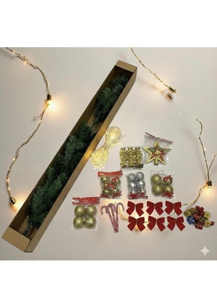 Yılbaşı Süsü Seti, 39 Parça Ağaç Dekorasyonu, Neşeli Bayram Atmosferi modelleri