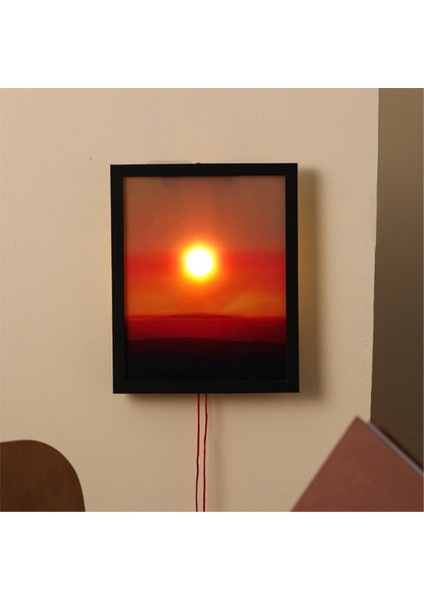 Gün Batımı Elle Çekilmiş Gece Lambası Hareketli Işık Gün Doğumu ve Gün Batımını Simüle Ediyor Ortam Aydınlatması Modern Funky Home (Yurt Dışından) indirimleri