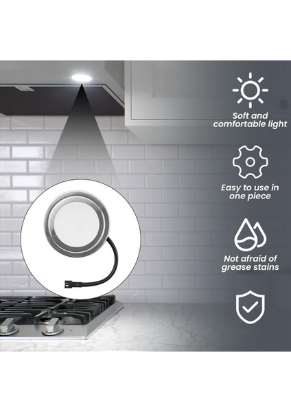 12V Dc 1 5W Davlumbaz Işıkları Sm Soket Delikli Dolap Soba LED Işık Beyaz Mutfak Davlumbaz Ampuller 4 Paket (Yurt Dışından) modelleri