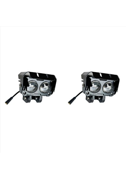 2x Kugoo Kukirin G3 Pro Far Elektrikli Scooter Gidon Lamba Kafası Ön LED Işık Yedek Aksesuarlar (Yurt Dışından)