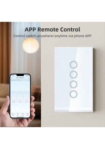 Wifi Akıllı Işık Anahtarı 2500W 2 Çete Dokunmatik Anahtarı Nötr Tel ile Alexa Google Home B (Yurt Dışından) fırsatları