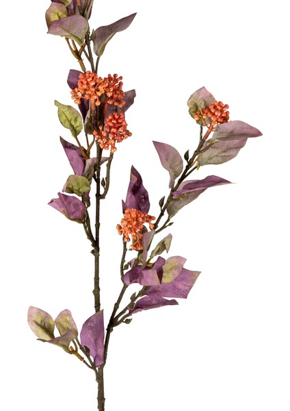 Yapay Okaliptus Dalı Bordo-Turuncu 86 Cm. fiyatları